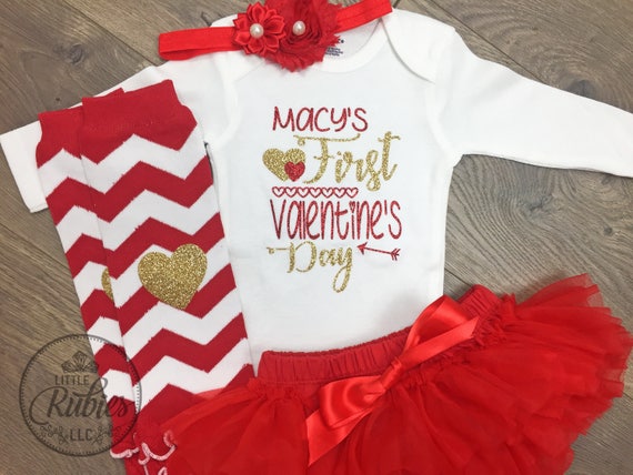 baby's first valentine's day outfit