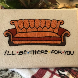 Friends orange couch