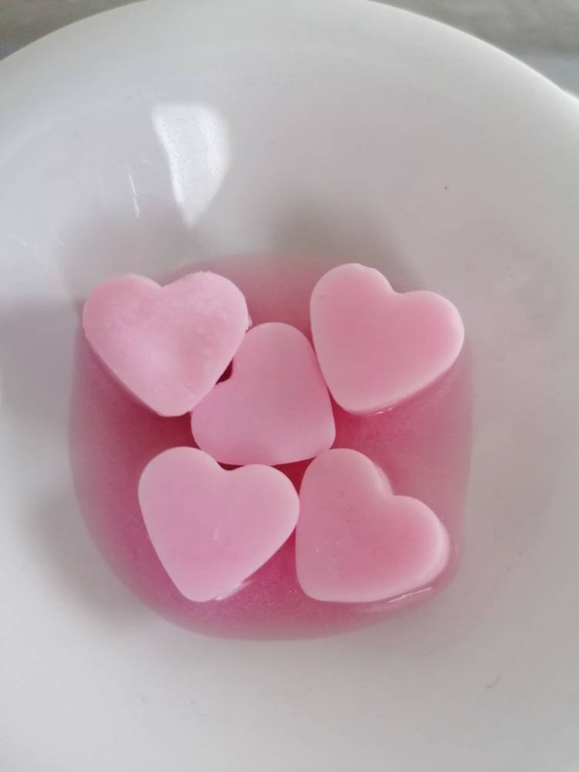 Pink Tin Of Heart Shaped Soy Wax Melts Etsy