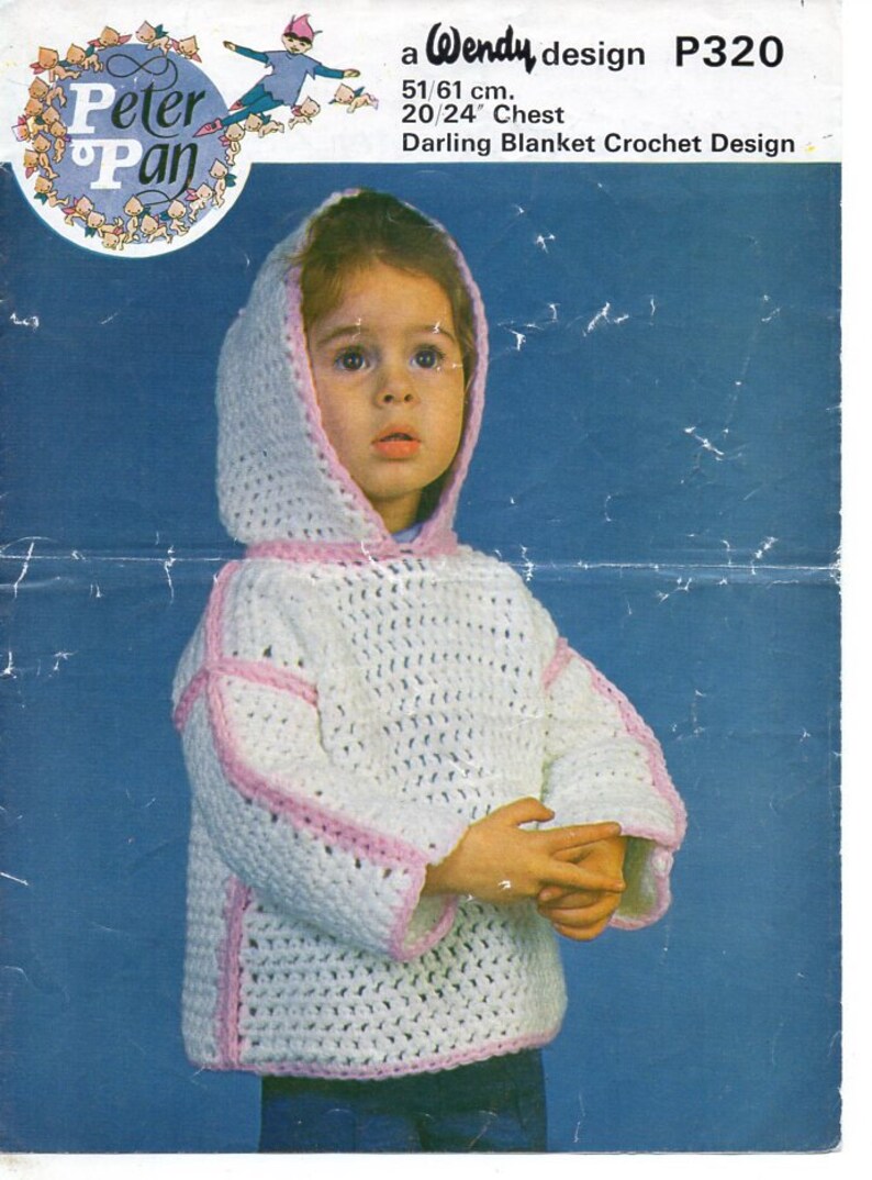 Original Vintage Childrens Crochet Sweater CROCHET PATTERN Etsy UK