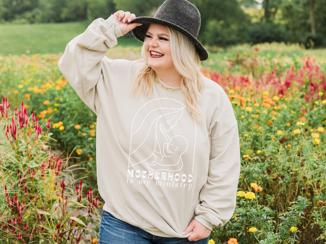 Motherhood is My Ministry Sweatshirt | Christian Mom Gift | Cute Motherhood Sweatshirt | Homeschool Mom | Stay at home mom gift | SAHM shirt