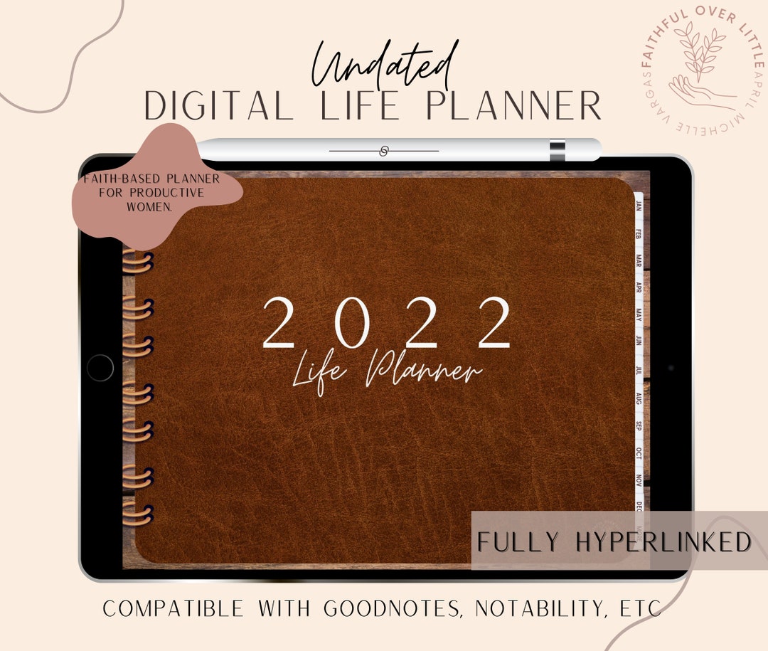 Undated Life Planner Goodnotes Digital Planner Life - Etsy UK