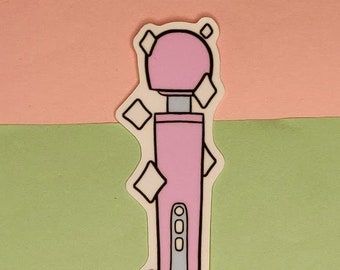 Pink Back Massager Sticker Holographic Options