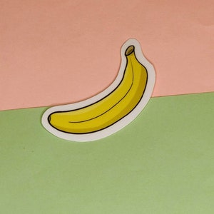 Sticker banane jaune