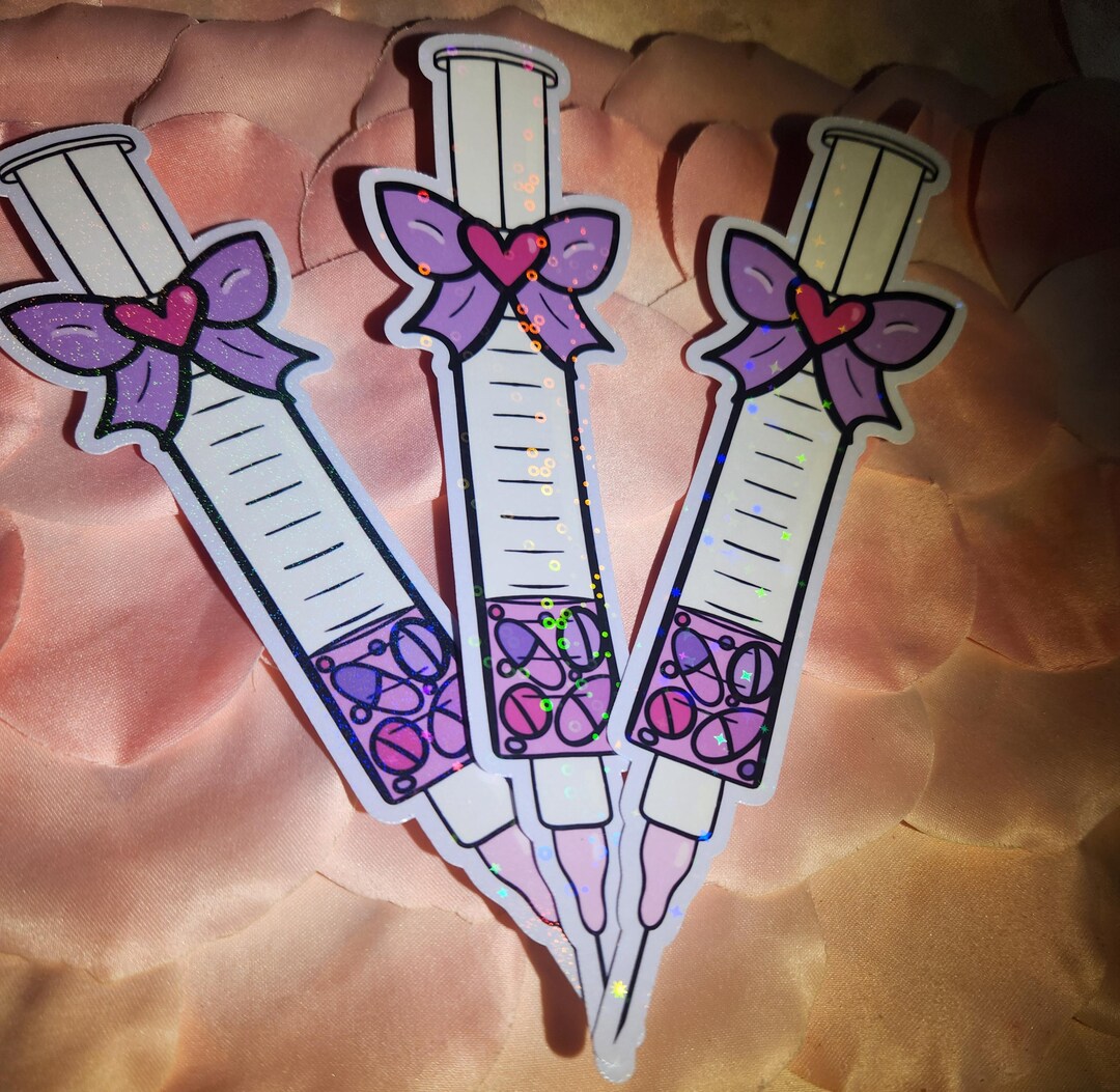 Wumbo Sticker WUMBO Holographic Syringe Menhera Sticker Kawaii Yami-kawaii Itami ...