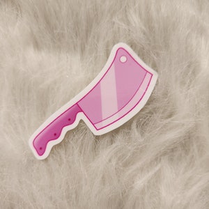 Roze slagersmes Menhera-sticker kawaii yami-kawaii itami-kawaii ita pastel Gore