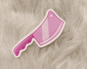 Pink Butcher Knife Menhera Sticker Kawaii Yami-Kawaii Itami-Kawaii Ita Pastel Gore