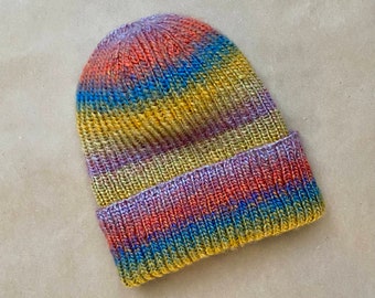 Extra Soft Multicolor Hat with a Cuff