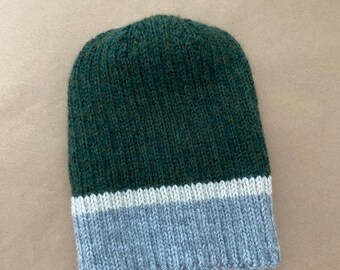 Tricolor Wool Beanie