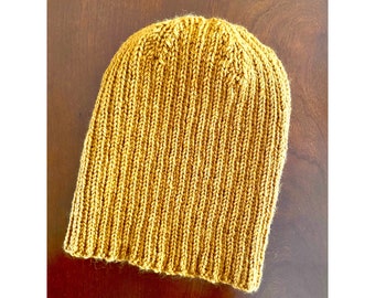 Hand Knit Wool Beanie