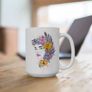 Bird Woman Coffee Mug 15oz