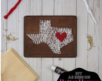 State String Art Kit | State Decor | DIY Kit | Craft Kit| State Wall Hanging | String Art | Arts and Crafts | Adult Craft Kits | Home Decor