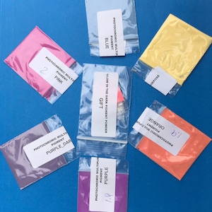 Photochromic  UV (Solar) activated color change pigment.