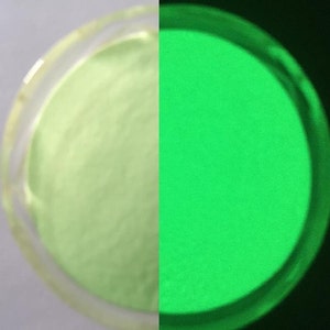 GREEN Glow in the Dark Neon Pigment Powder 