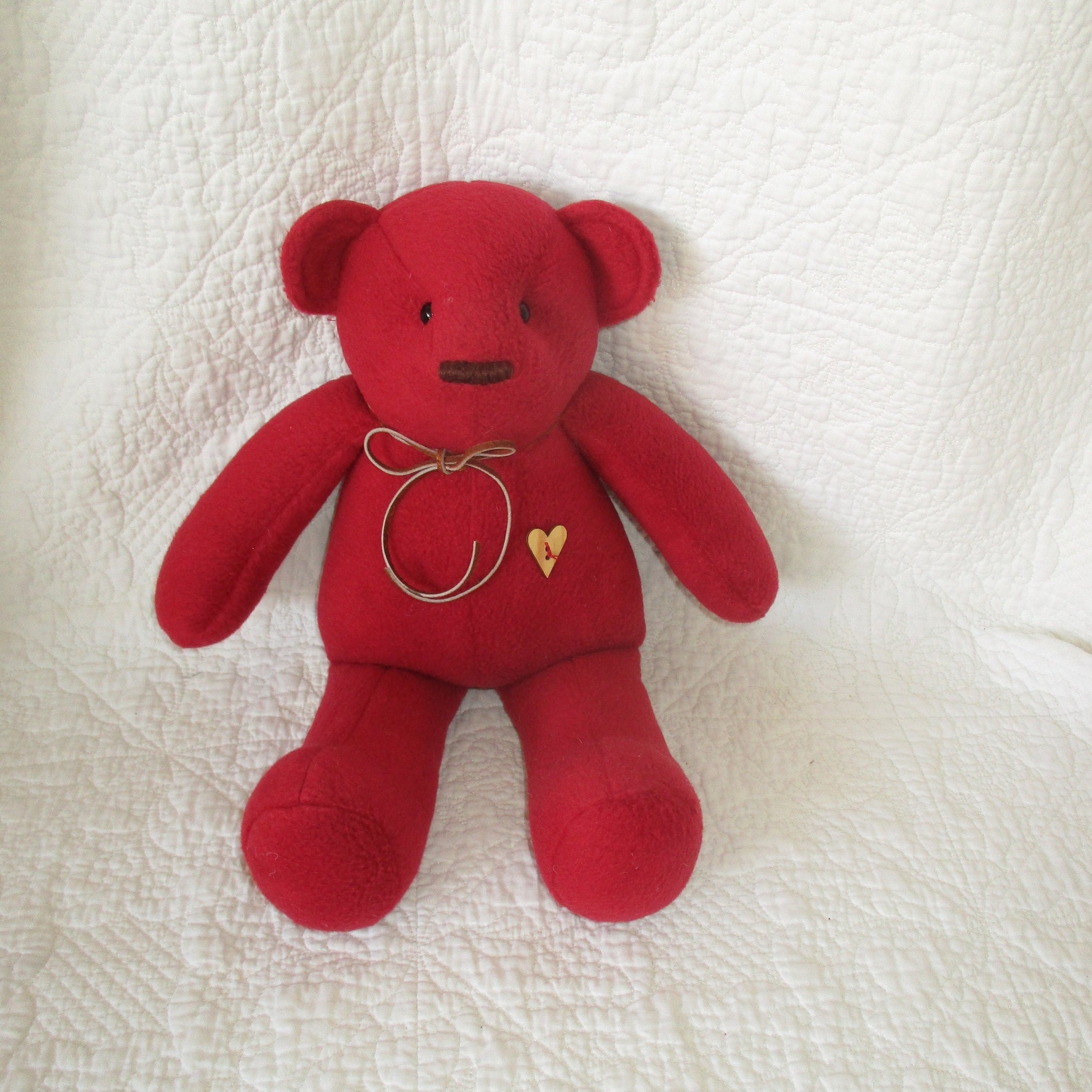 red bear plush