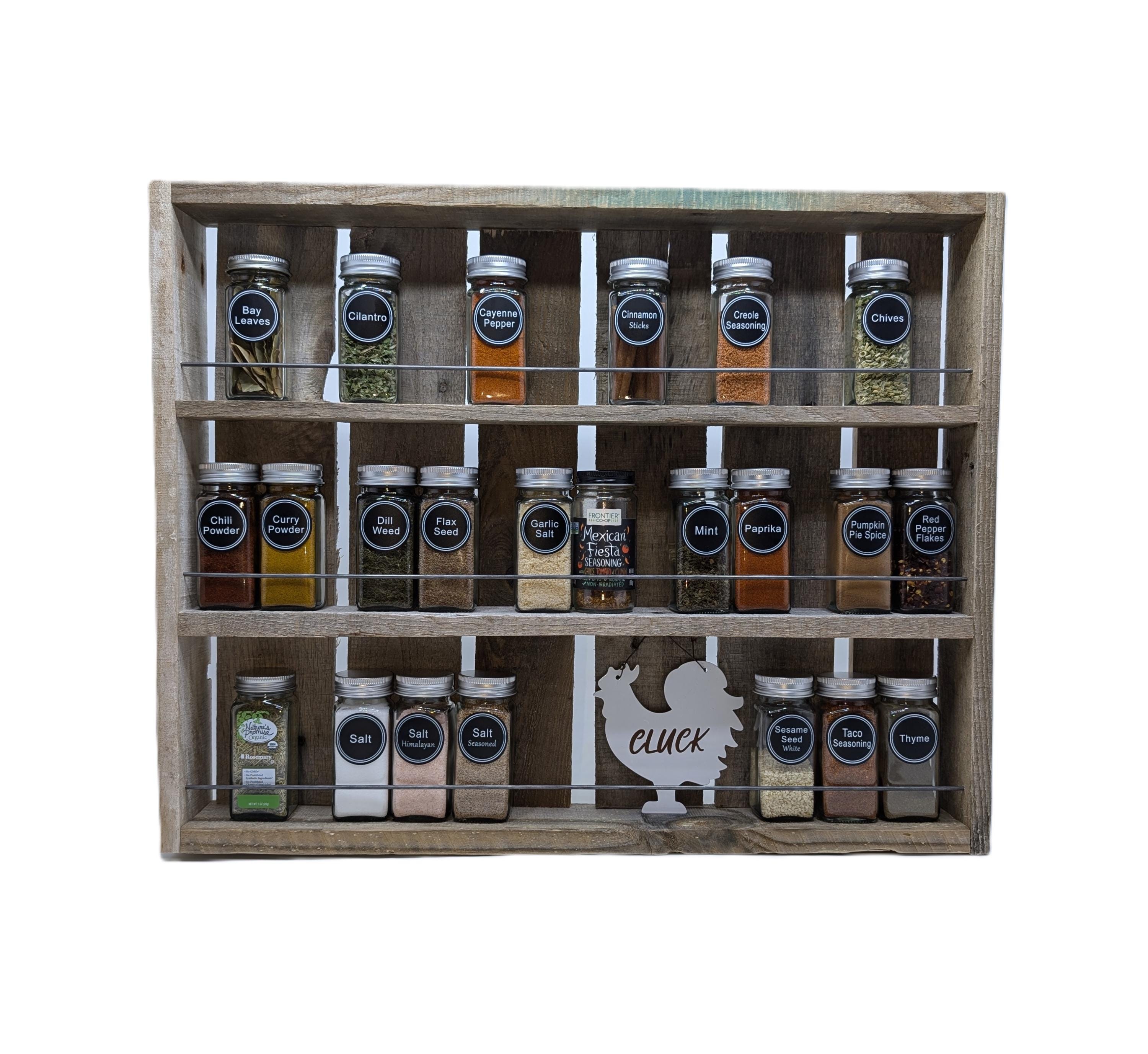 Wall Mounted Spice Rack | Rustic | Farmhouse | Upcycled | House Warming ...