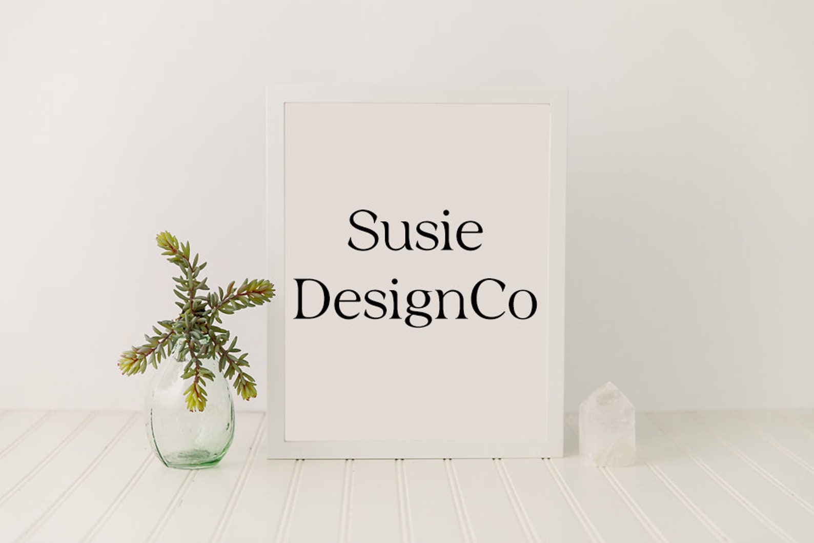 Download White Frame and Succulent Mockup | Etsy