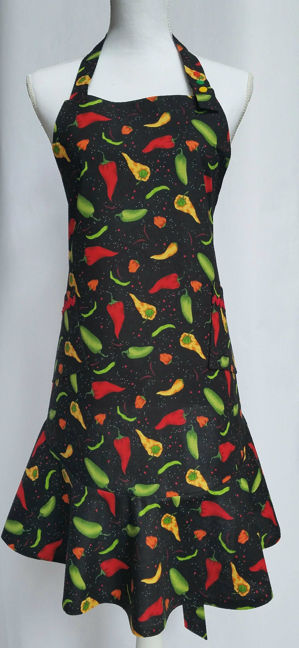 Cute Hostess Apron Women's Full Apron LoriLynn Simms Etsy