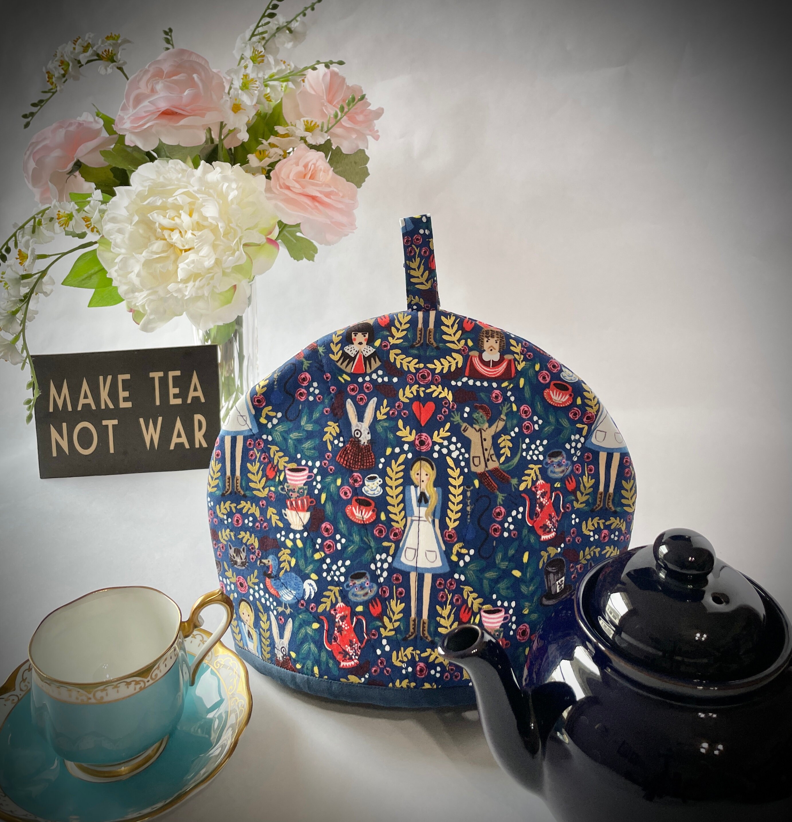 Small Tea Cozy Rifle Paper Co WONDERLAND Insulated Tea Cozy Etsy