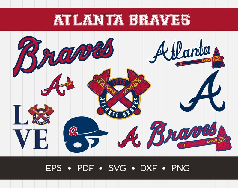 Download Atlanta Braves Cut Files SVG Files Baseball Clipart Cricut ...