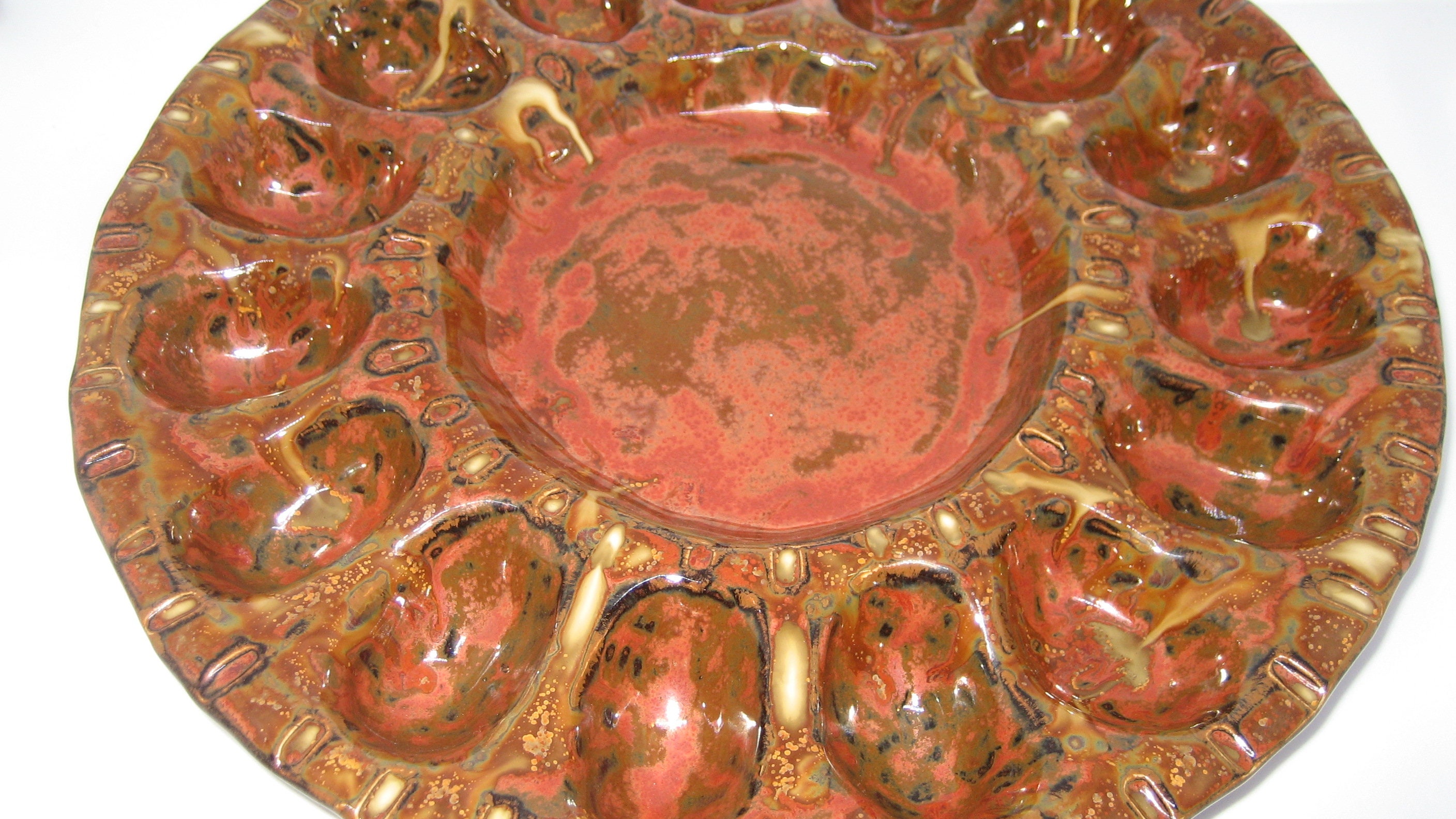 Pottery Deviled Egg Tray