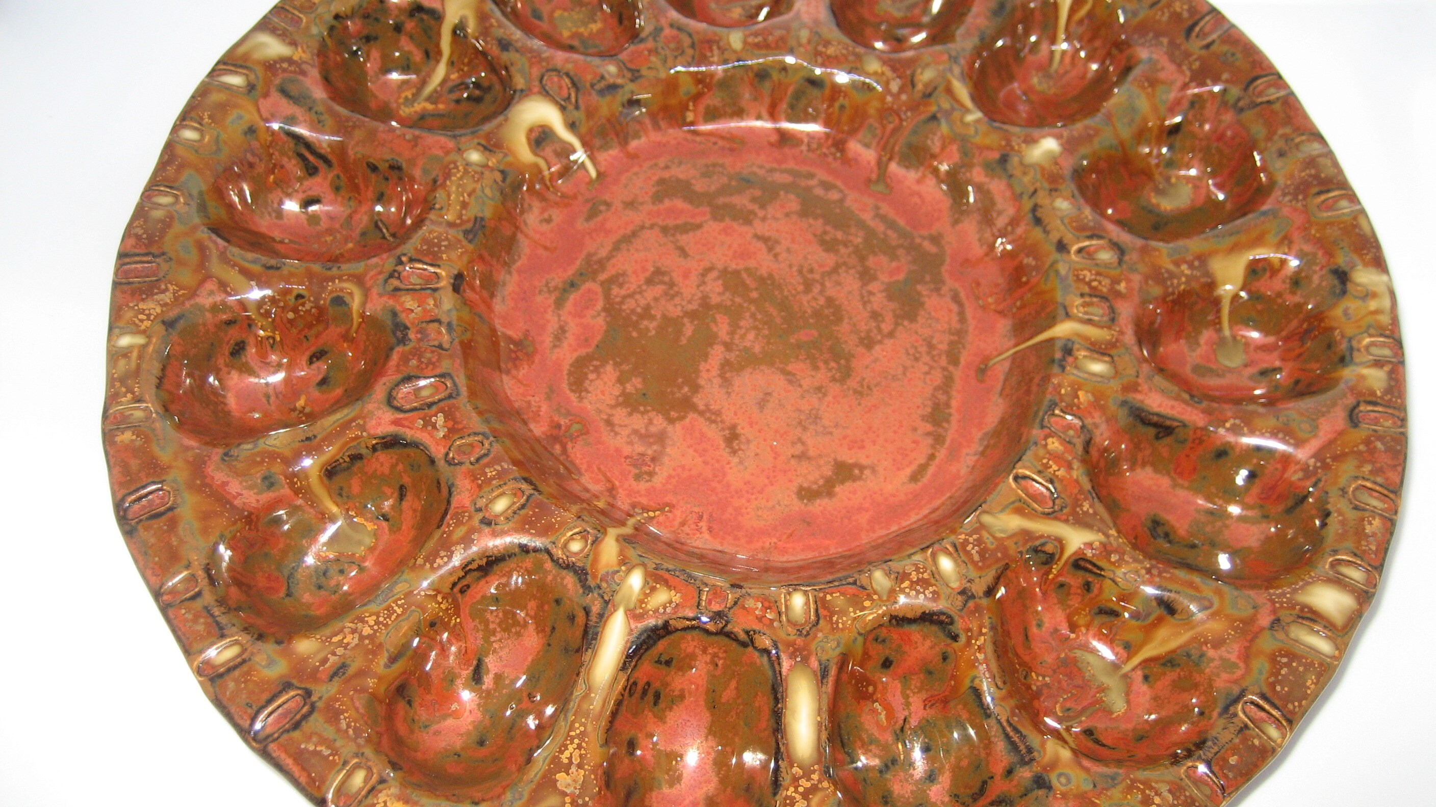 Pottery Deviled Egg Tray