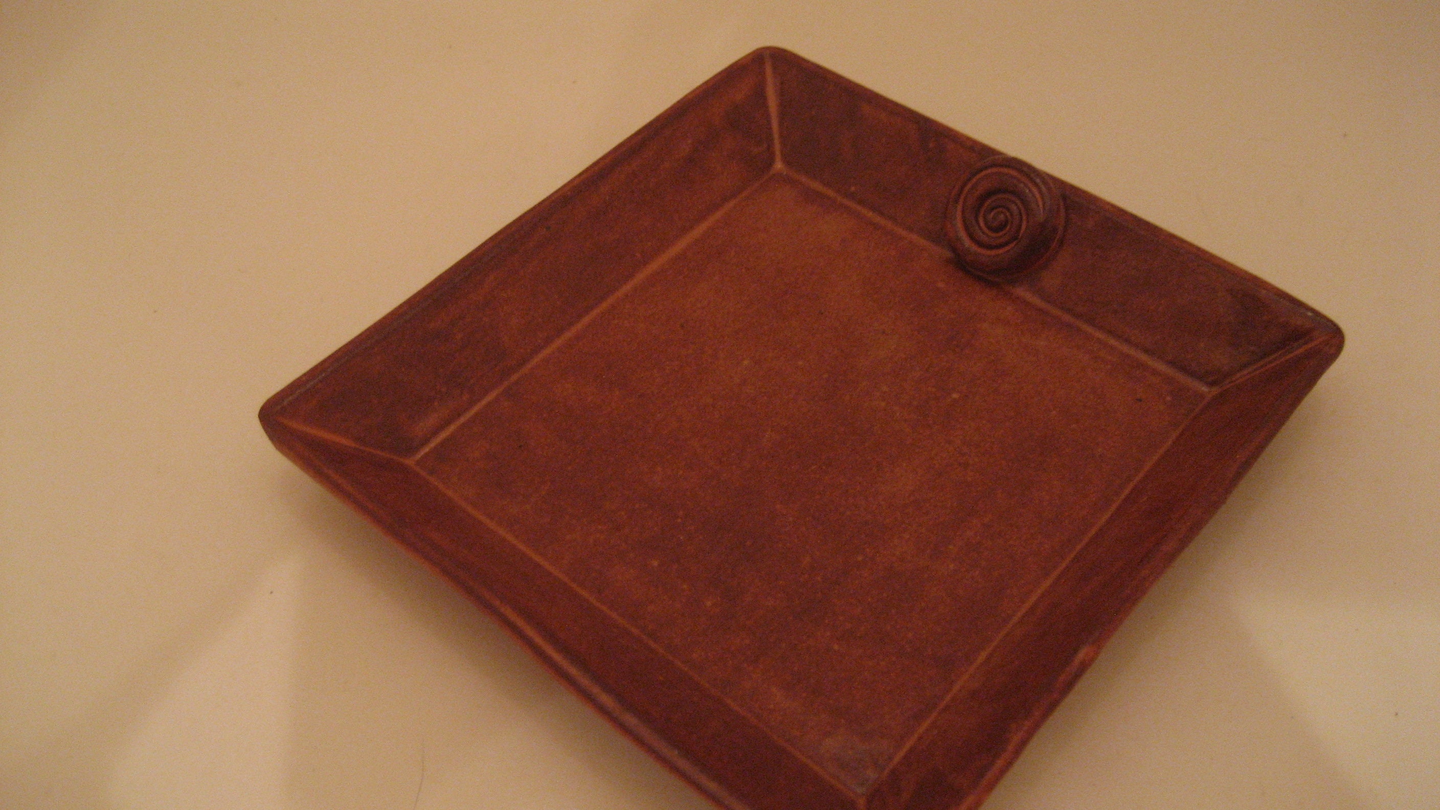 Hand Built Pottery Tray
