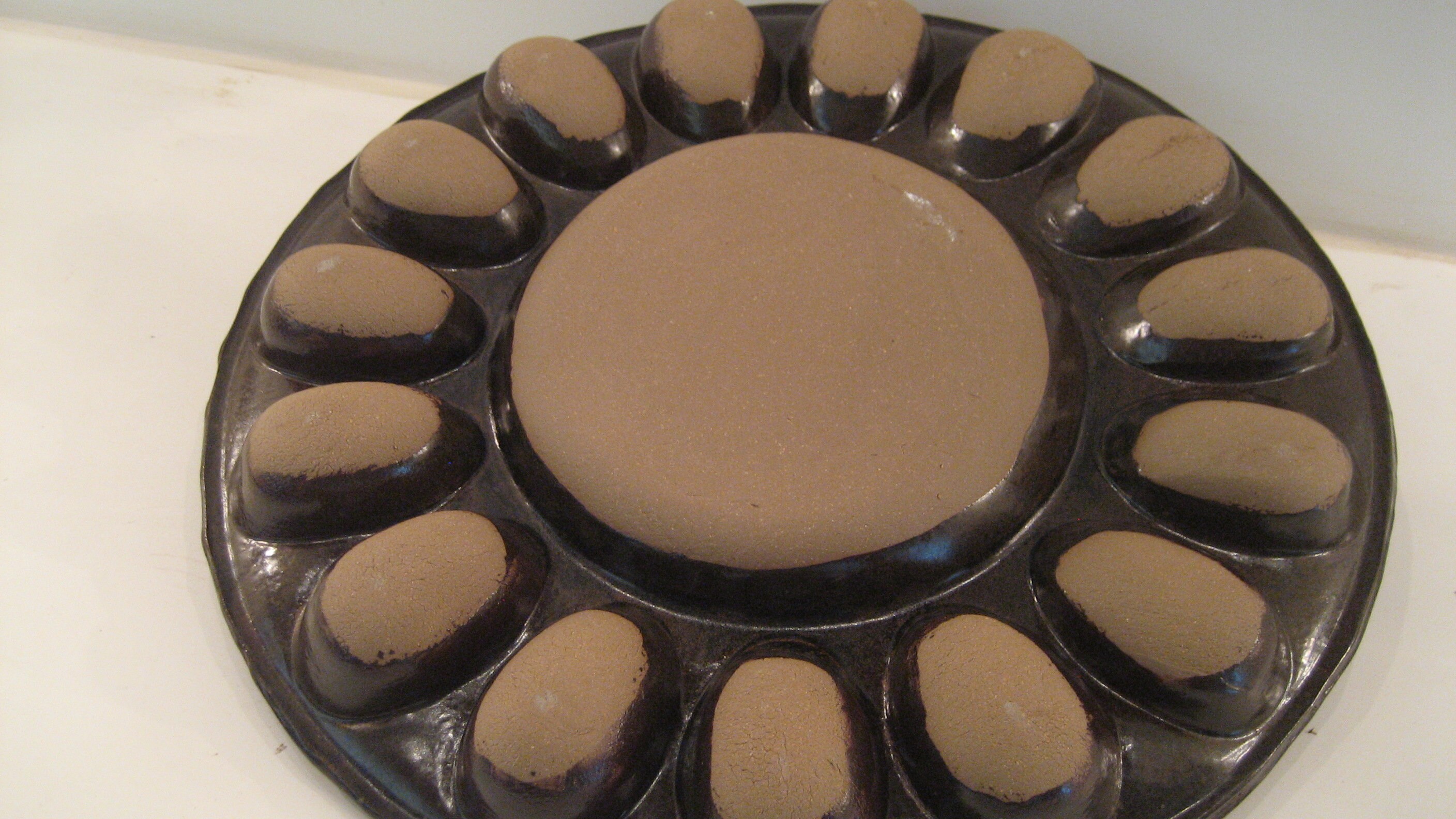 Pottery Deviled Egg Tray
