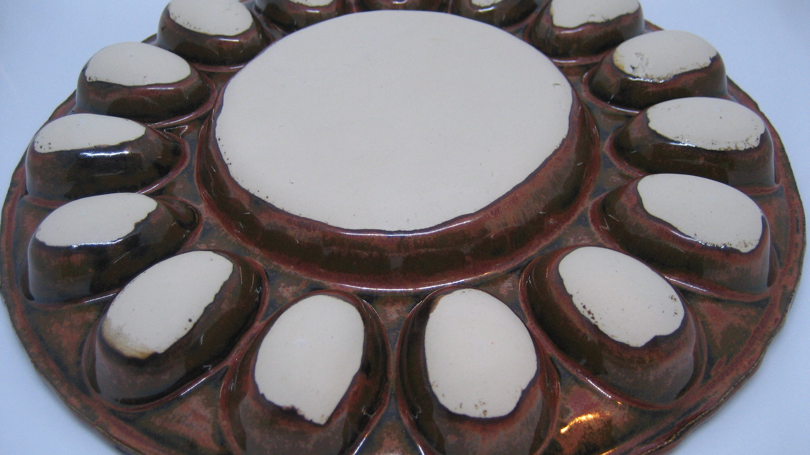 Pottery Deviled Egg Tray