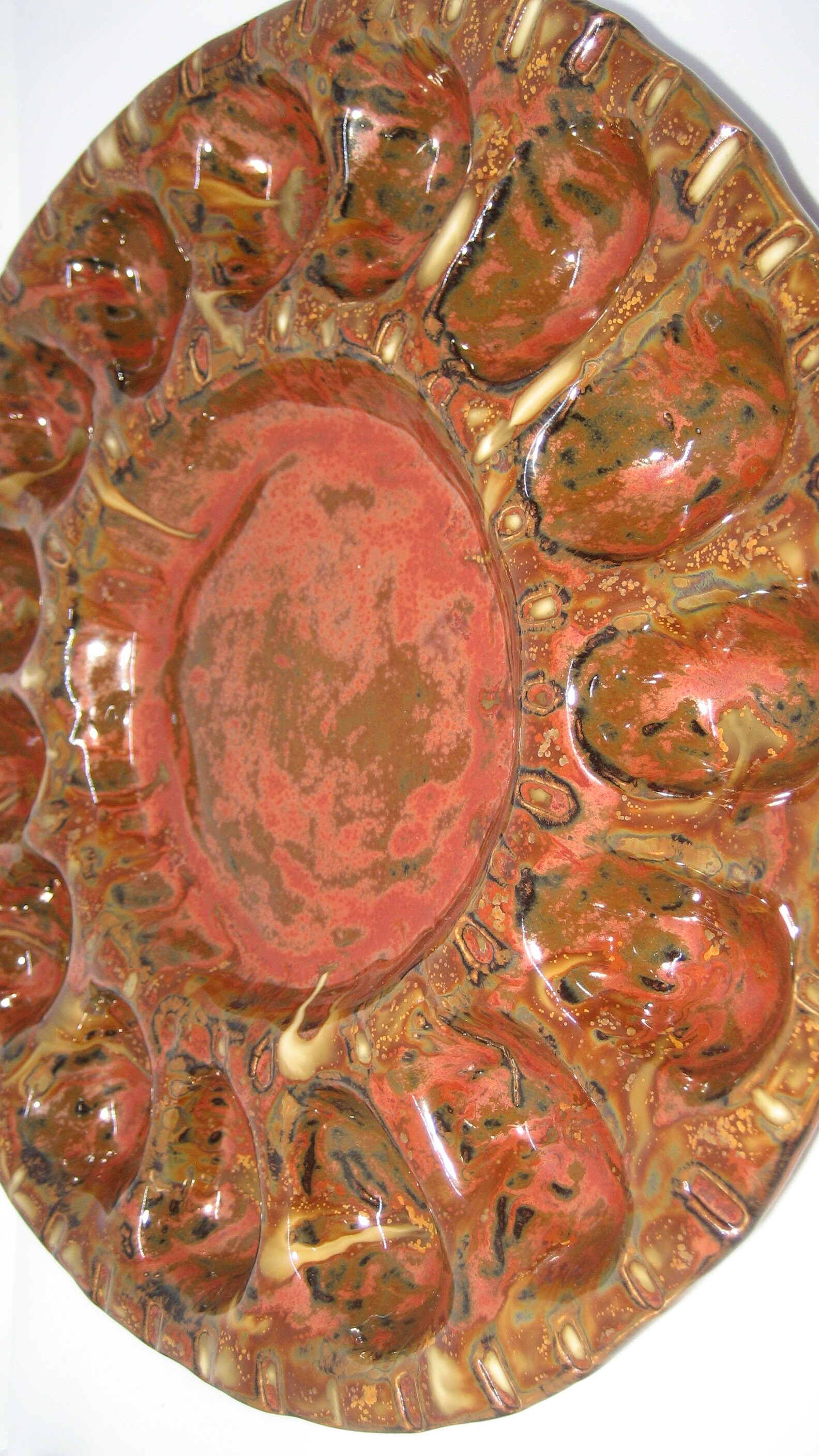 Pottery Deviled Egg Tray