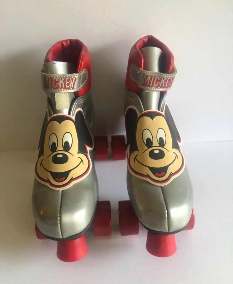 Vintage roller skate size 3 Mickey Mouse Etsy