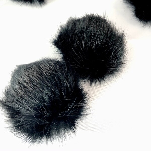 Rabbit Fur Ball Gift Set, Interactive Cat Toy, Fur Cat Toys, Natural Eco-Friendly Cat Toy