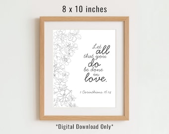 コリント人への第一の手紙 10:13 聖書 PDF と PNG で印刷 - Etsy 日本