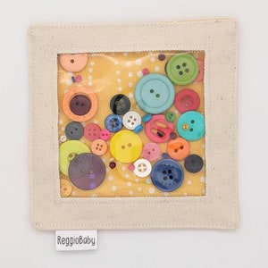 Colorful Button Sensory Toy: Reggio Emilia Inspired