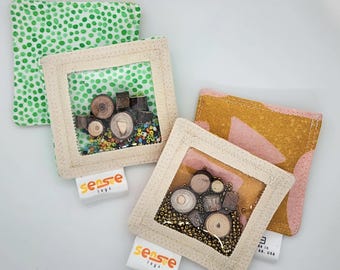 Mini Sensory Toy: Tree Pieces & Seed Beads for Children