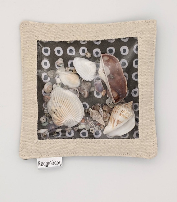 Sensory Toy with Seashells For Young Children, People with Sensory Needs, Reggio Emilia Inspired