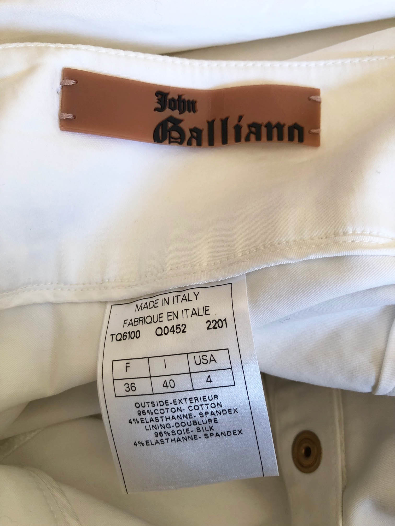 Pantalon Sailor John Galliano Taille 40 - Noir En Laine, Style Flared Embellished