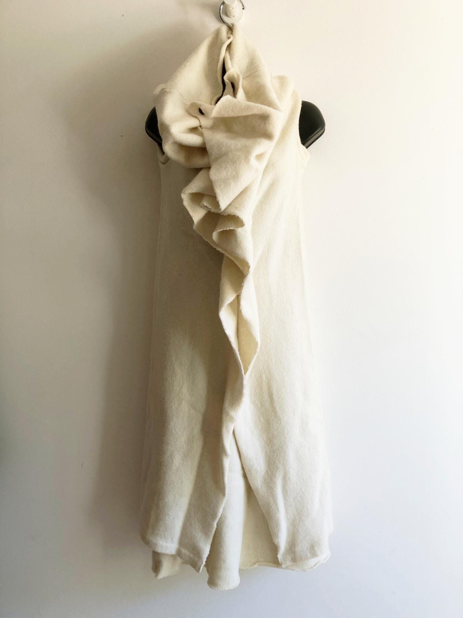 Y's Yohji Yamamoto Wool Knit Skirt Set: Sleeveless Stud Jacket, Japanese Designer