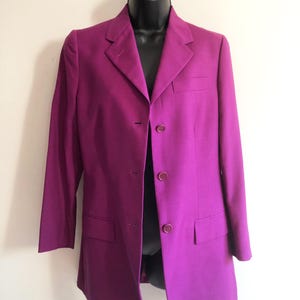 Helmut Lang finely tailored magenta jacket with inner straps