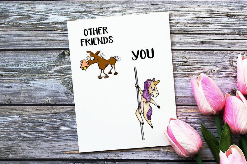 Besties Forever Photo Coaster Card Best Friends Greeting Gift