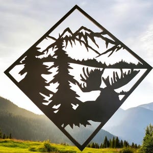 Moose wall hanging picture
