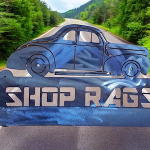 Porta-panos de loja hotrod de corte a plasma Porta-toalhas de papel
