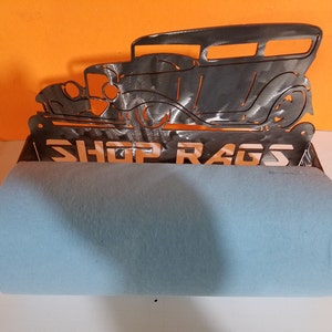 Plasma Cut Metal Hotrod Shop Rag Holder - Etsy