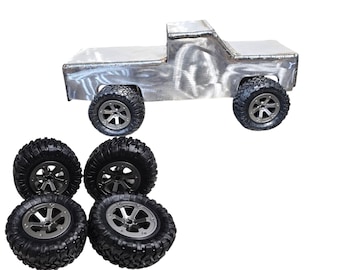 Weld Trucks 3/16 Metall-Übungsset für Schweißübungen mit quadratischer Karosserie und verbesserten Reifen.