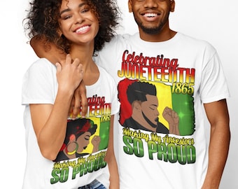 His Hers Celebrating Juneteenth Making my Ancestors proud PNG images