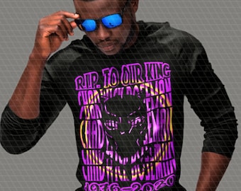 Rip to Our KING CHADWICK BOSEMAN Wakanda Forever Svg and Png