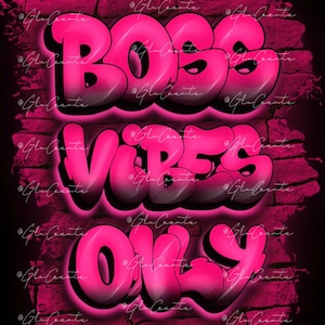 BOSS CEO VIBES ONLy airbrush style 12 pc pnG Bundle