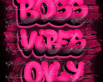 BOSS CEO VIBES ONLy airbrush style 12 pc pnG Bundle