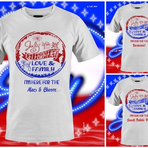 July 4th Family Fun Red Blue PNG MINI BUNDLE  Perfect for dye sublimation