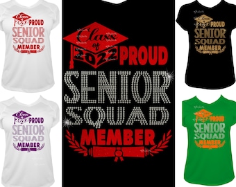 Class of 2022 Proud And Official Senior Squad Member Some BLING Graduation SVG and PNG bundle